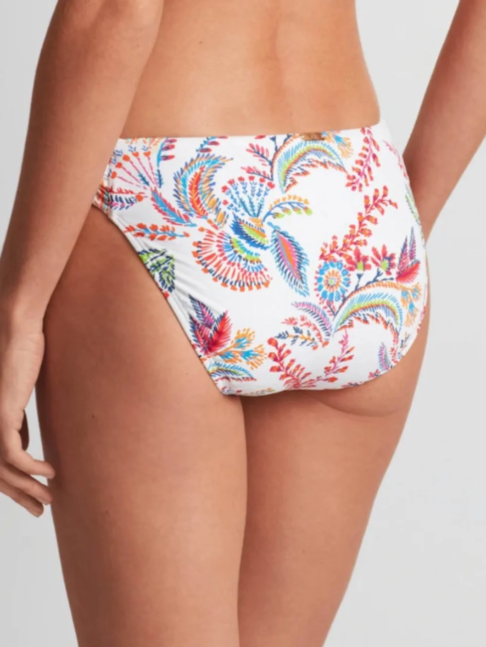 Lauren Ralph Lauren Fleurette Floral Twist Side Tab Hipster Bikini Bottom 14 - Picture 2 of 6